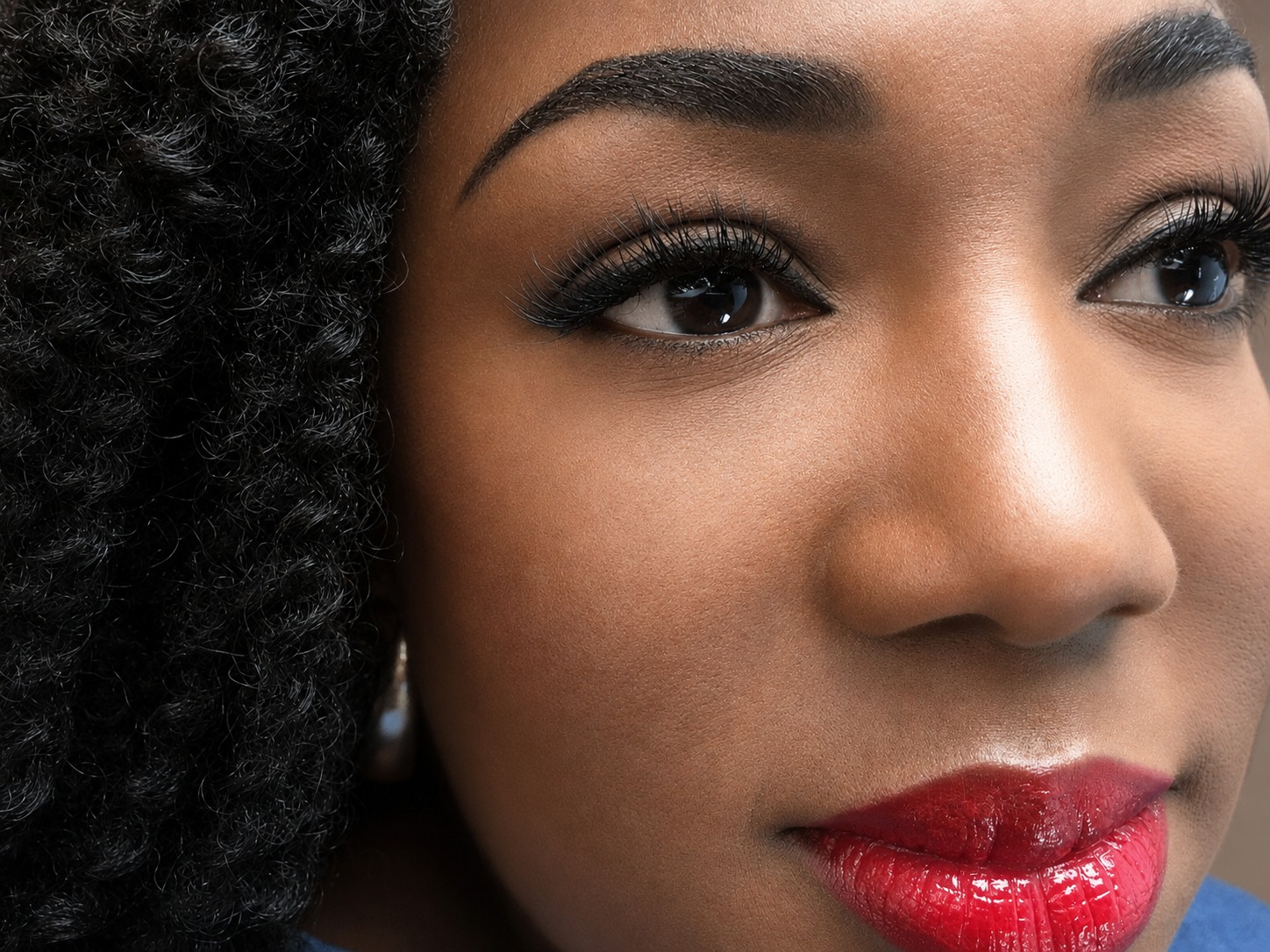 Lash extensions close-up result — I Am Beautiful by Mia Atlanta GA